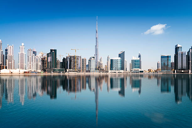 Dubai Downtown Dubai skyline, United Arab Emirates burj khalifa photos stock pictures, royalty-free photos & images