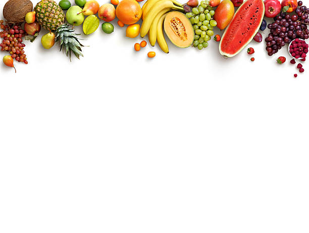 Healthy fruits background.