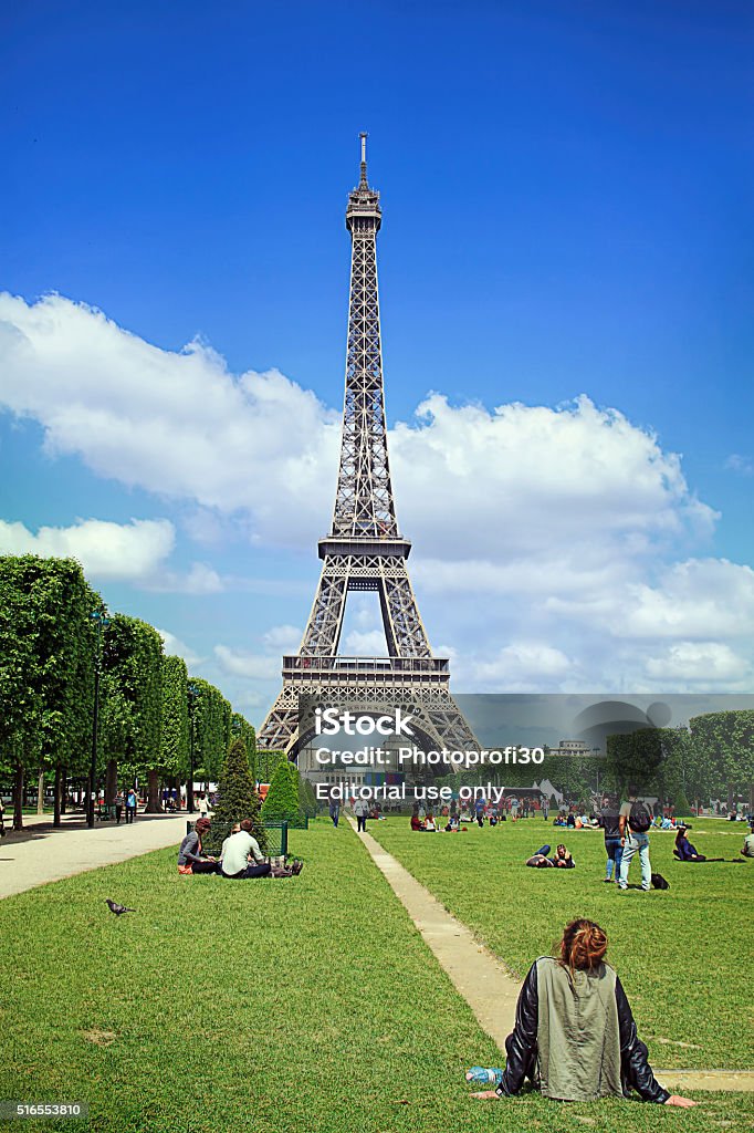 หอไอเฟล, ปารีส, ฝรั่งเศส - ไม่มีค่าลิขสิทธิ์ หอคอย ภาพสต็อก