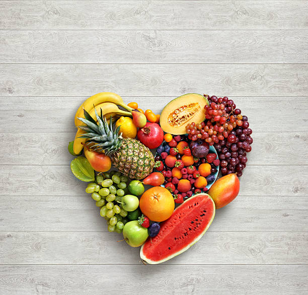 istock Heart symbol. Fruits diet concept. 516554514