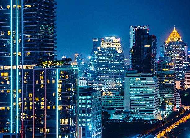 istock Bangkok night skyline Thailand 516554536