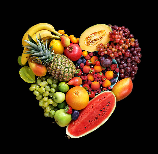 istock Deluxe Heart symbol. Fruits diet concept. 516554686