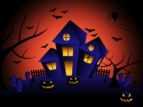 Haunted House Meaning Trick Or Treat And Halloween Horror