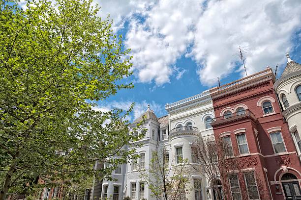 istock georgetown dc washington houses on sunny spring day 516589641