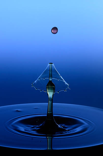 droplet l'eau - water surface emotional stress shape nature photos et images de collection