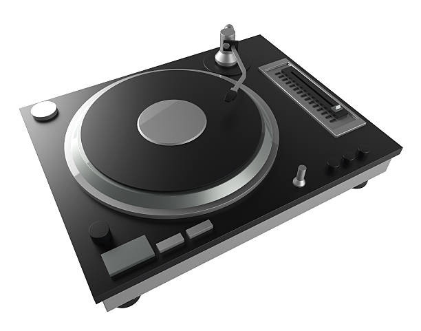 istock black turntable isolated on white background with clipping mask 516591157
