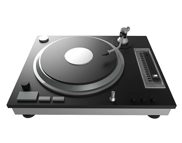 istock black turntable isolated on white background with clipping mask 516591159