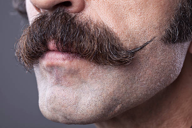 istock Close up handle bar mustache for movember concept 516592043