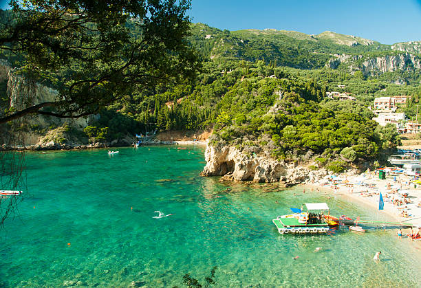 istock Paleokastritsa bay, Corfu Island, Greece 516593187