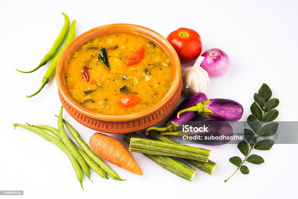 South Indian Vegetable Sambar Stock Photo - Download Image Now - Cooked