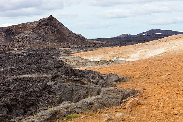 istock Lava fields Leirhnjukur volcano, Iceland. 516596486
