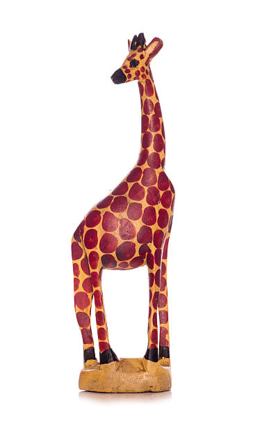istock Wooden african giraffe ornament 516596792