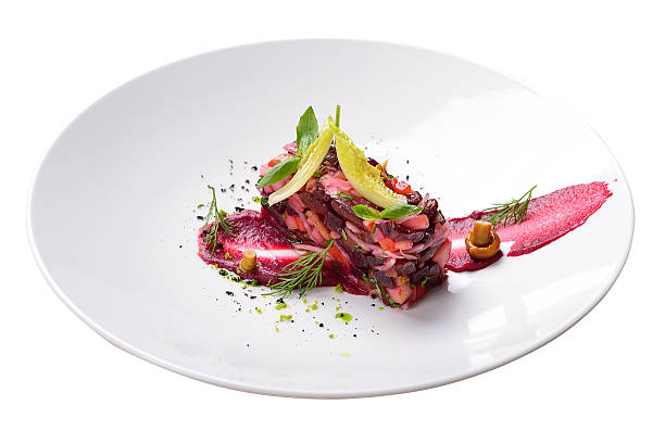 istock creative flow salad, haute cuisine, isolated, red beets 516601246