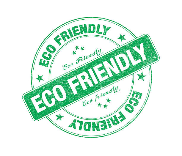 Green Eco Friendly Retro Stamp