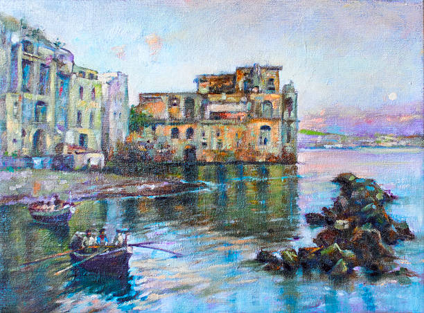 istock sea landscape painted with oil colors 516603638