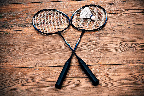 istock vintage badminton racquet 516607530
