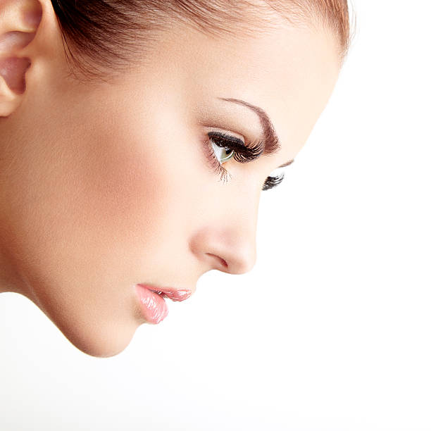 istock Beautiful woman face. Perfect makeup 516614501