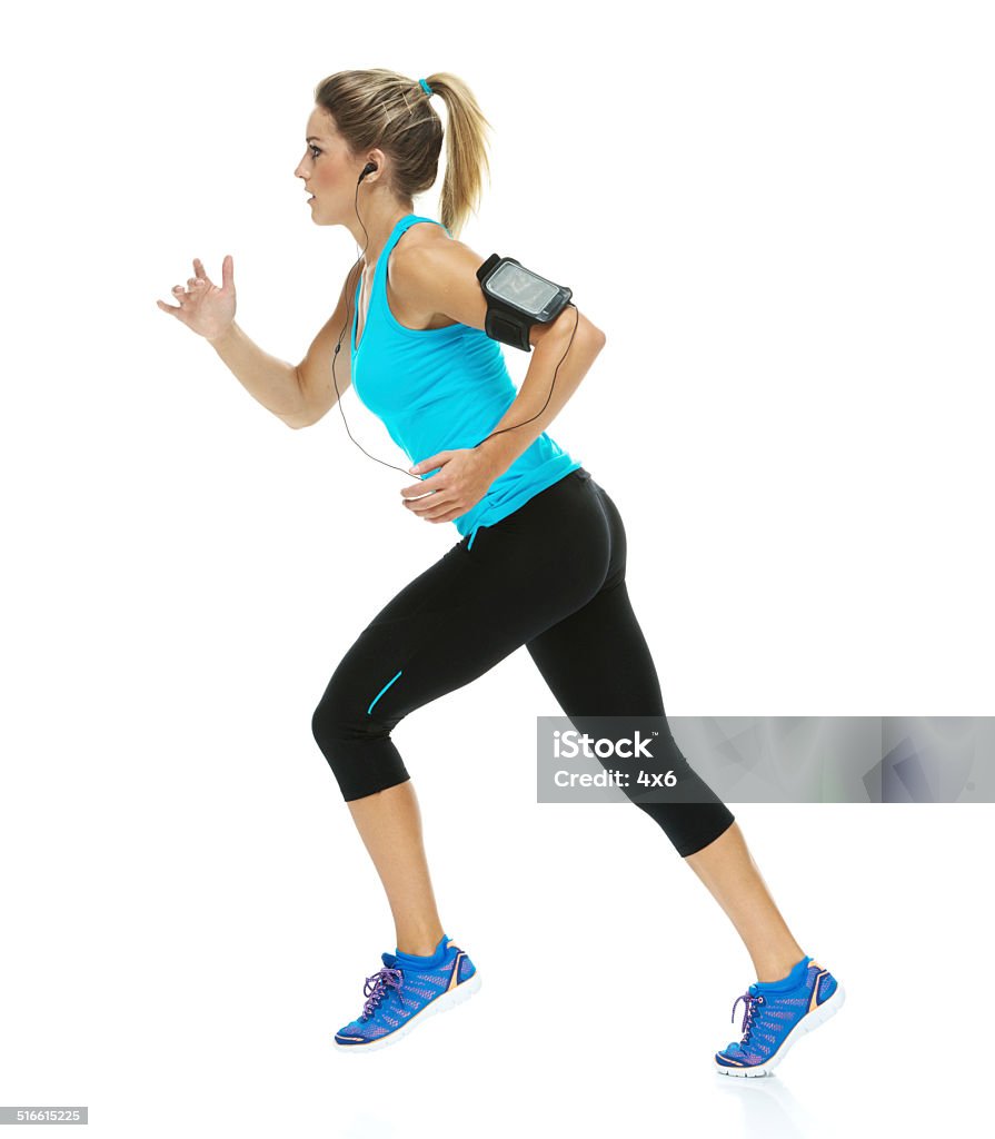 Weibliche Läufer läuft - Lizenzfrei Marathon Stock-Foto