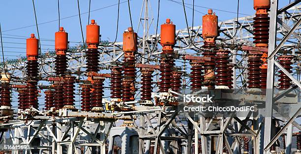 Electrical System Of The Power Plant To Produce Electricity Stock Photo - Download Image Now