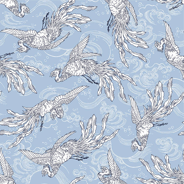 Phoenix Rising Pattern 50+ Phoenix Rising Cartoon Illustrations, Royalty-Free Vector Graphics ...