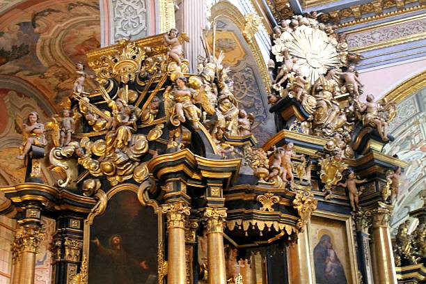 istock Interior of ancient church in Lviv 516619613