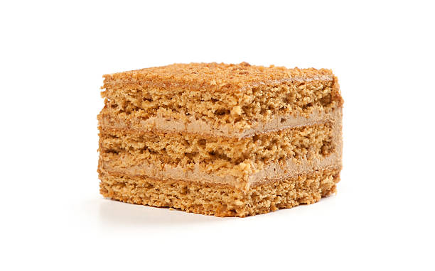 istock Slice of layered honey cake 516619937