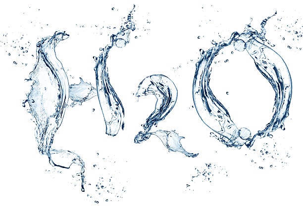 H2O - water chemical symbol H2O - water chemical symbol h20 molecules stock pictures, royalty-free photos & images