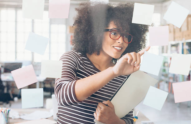 Attractive african ethnicity businesswoman