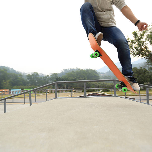 istock young skateboarder skateboarding at skatepark 516622262