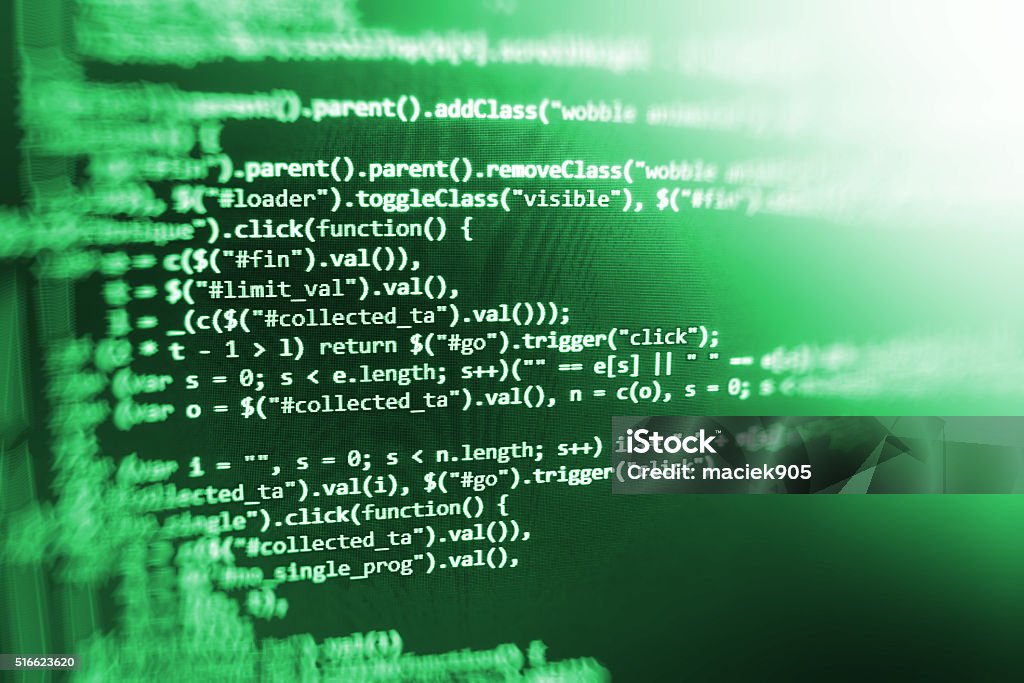 Computer Source Code Programmer Script Developer Stock Photo - Download ...