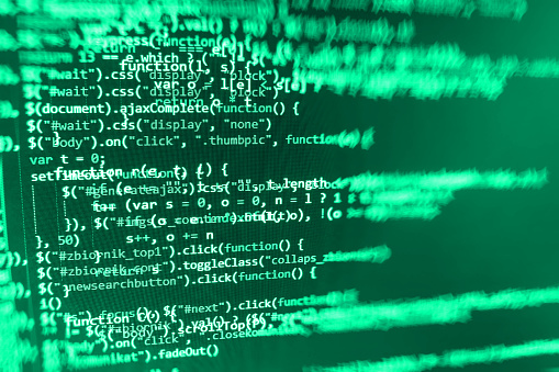 Computer Source Code Programmer Script Developer Stock Photo - Download ...