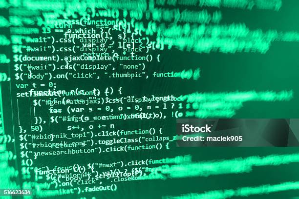Computer Source Code Programmer Script Developer Stock Photo - Download ...