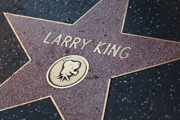 larry king star on the hollywood walk of fame - larry king 個照片及圖片檔