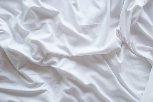 istock Top view of bedding sheets and pillow 516630240