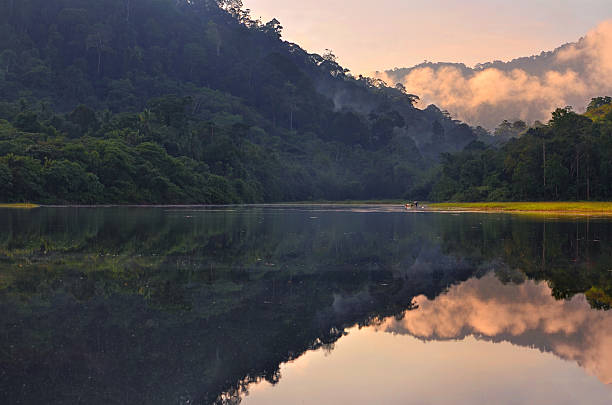 istock Full Reflection at Tasik Beris , Sik , Kedah in Color 516632012