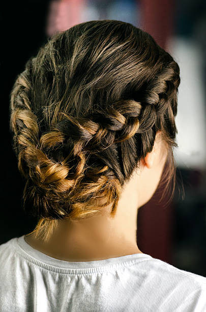 istock Beautiful coiffure from pigtails 516633537