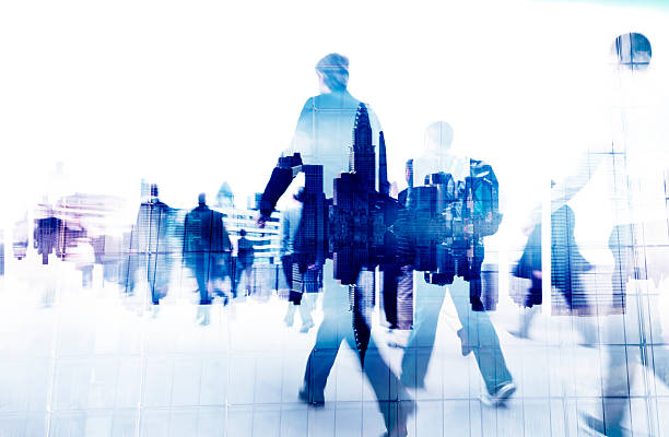 istock Business People Walking on a City Scape 516633551