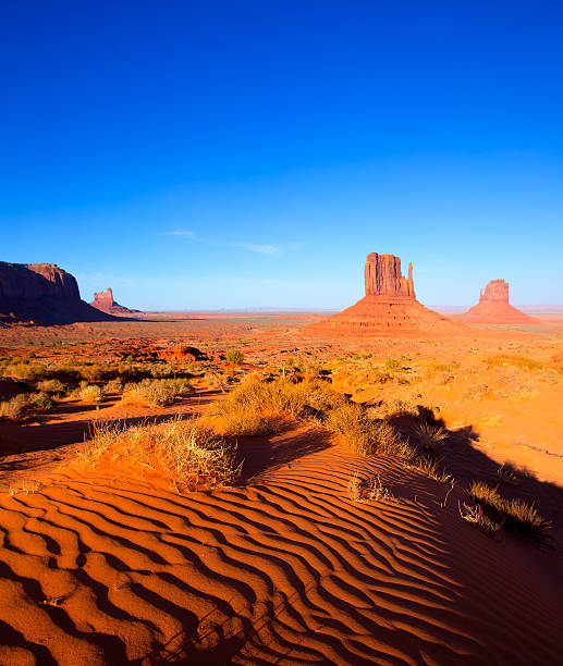 istock Monument Valley West and East Mittens Butte Utah 516634139