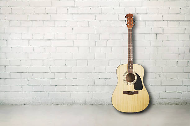 istock Acoustic guitar in room 516635677