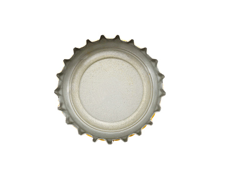 A crown cap beer isolated