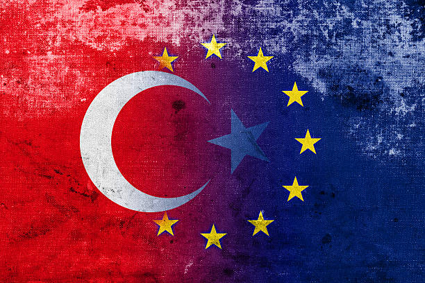 istock Grunge Turkey and European Union Flag 516638349