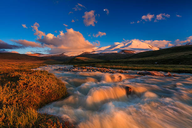 istock The picturesque mountain landscape with a creek 516646766