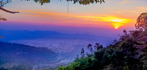 istock Katra City Top View with Sunset 516649322