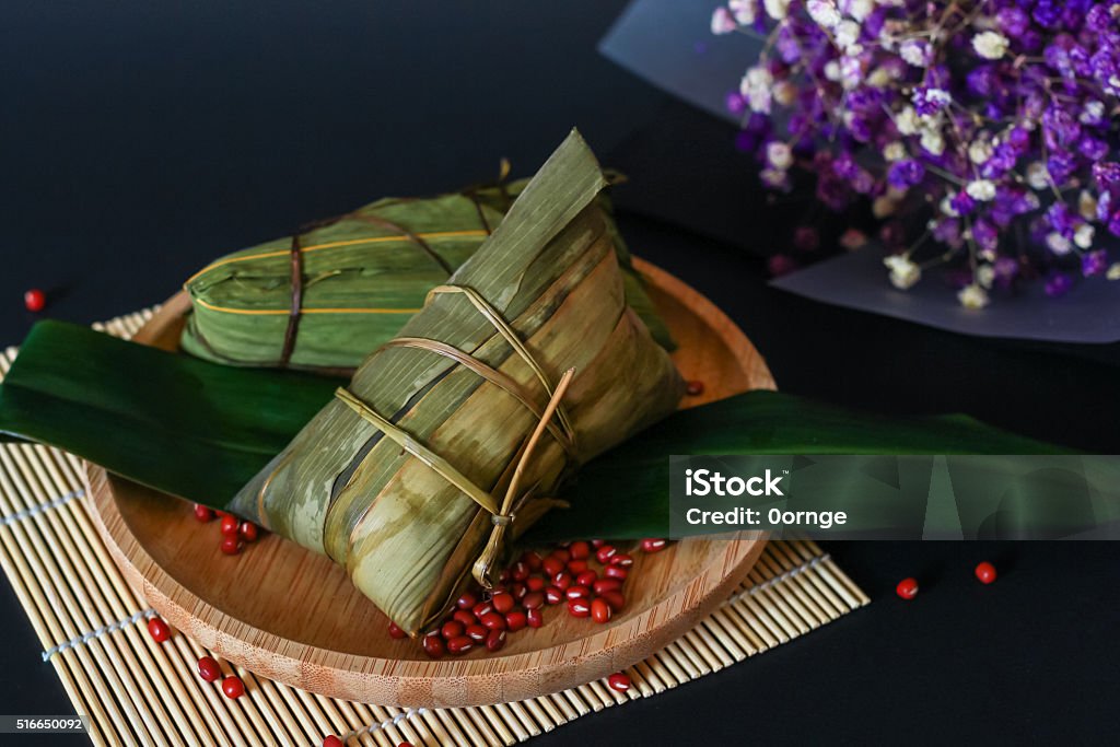 chinese dumplings, zongzi usually taken during festival occasion Duanwu Festival Stock Photo