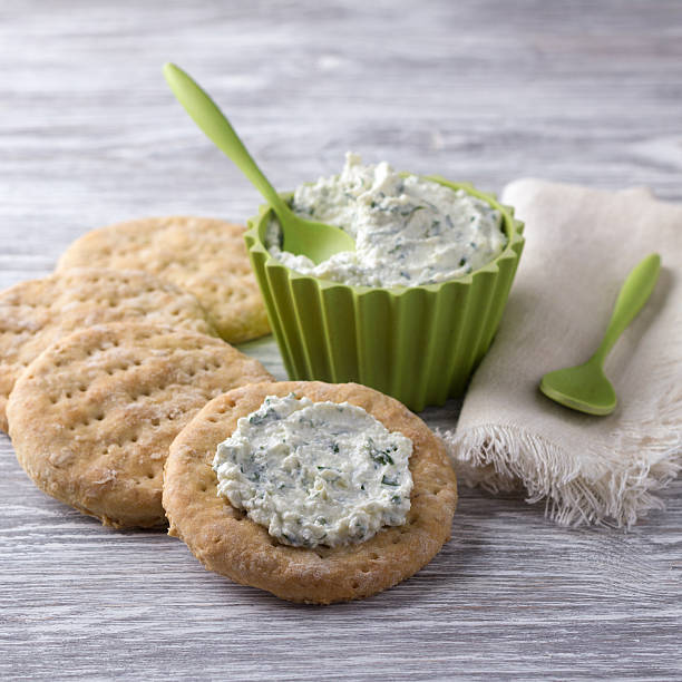 istock Homemade oat wheat flat bread with dip sauce 516651716