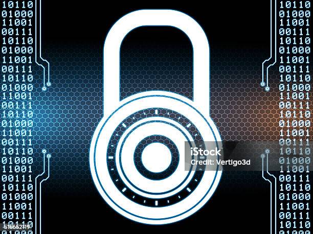 Internet Cyber Security Stock Photo - Download Image Now - Advice, Binary Code, Computer