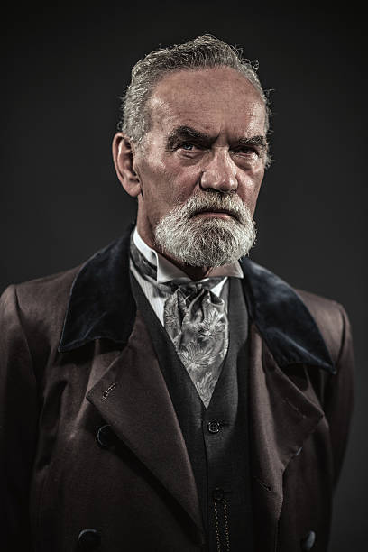 istock Vintage characteristic senior man with gray hair and beard. 516652201