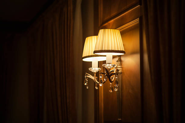istock elegant vintage wall lamp 516652635