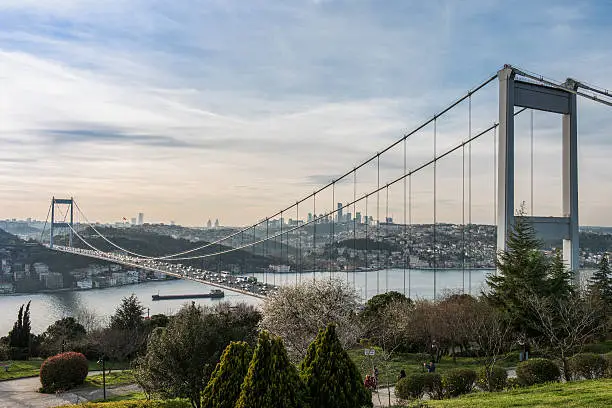 Fatih Sultan Mehmet Bridge. Istanbul / Turkey