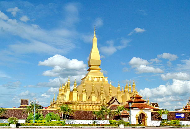 istock Phra that Luang, Laos Laotian architecture. 516653595